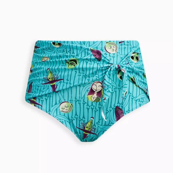 New Torrid Plus Size 6 Nightmare Before Christmas Swimsuit Bottoms Sally Swim - Picture 3 of 3